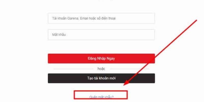 Hội viên có thể đổi mật khẩu garena bằng điện thoại